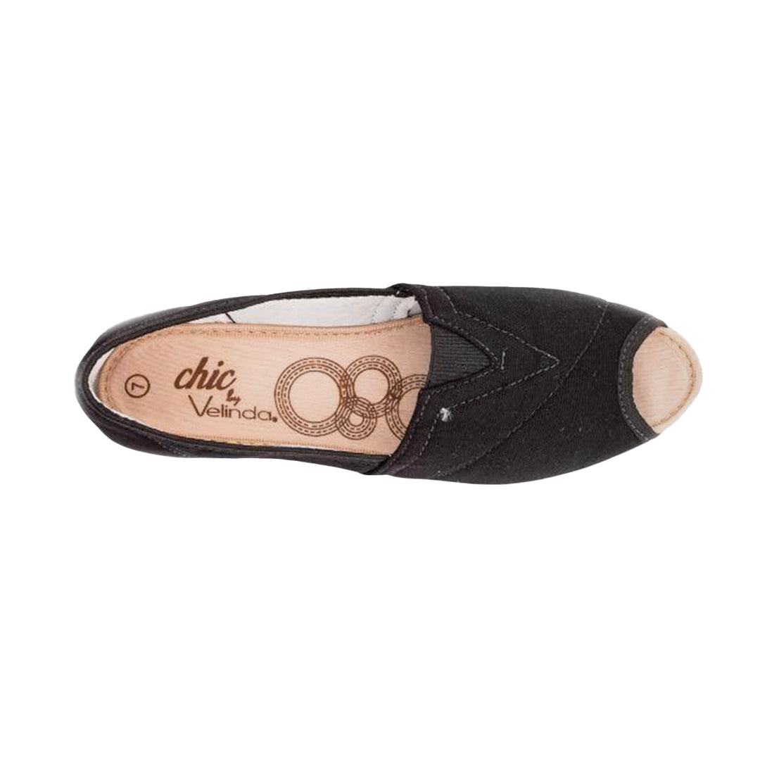 Zapatos cuña Dinamar negro para Mujer