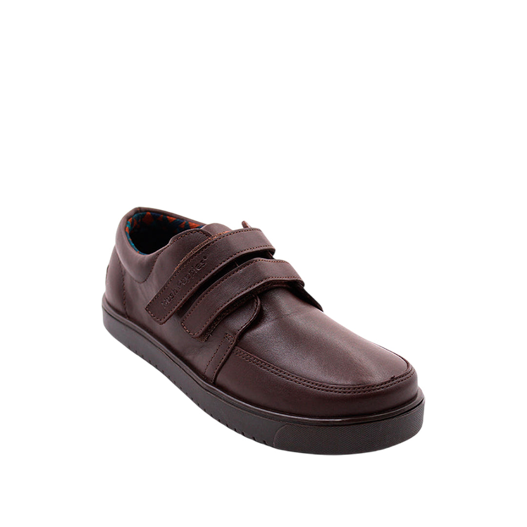 Slip on escolares Edo 4 para niño color café