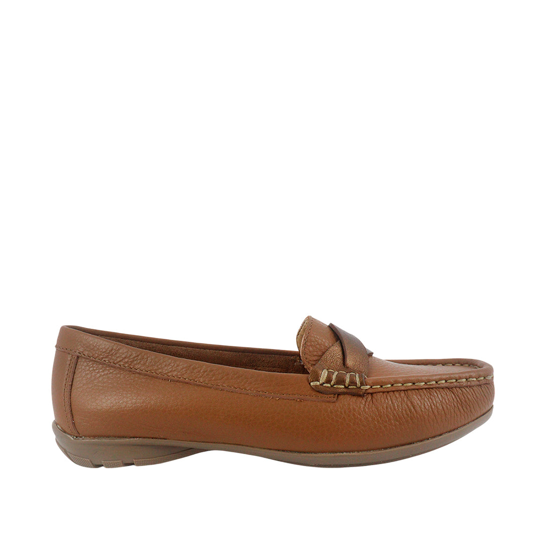 Mocasines Sisi cognac para Mujer