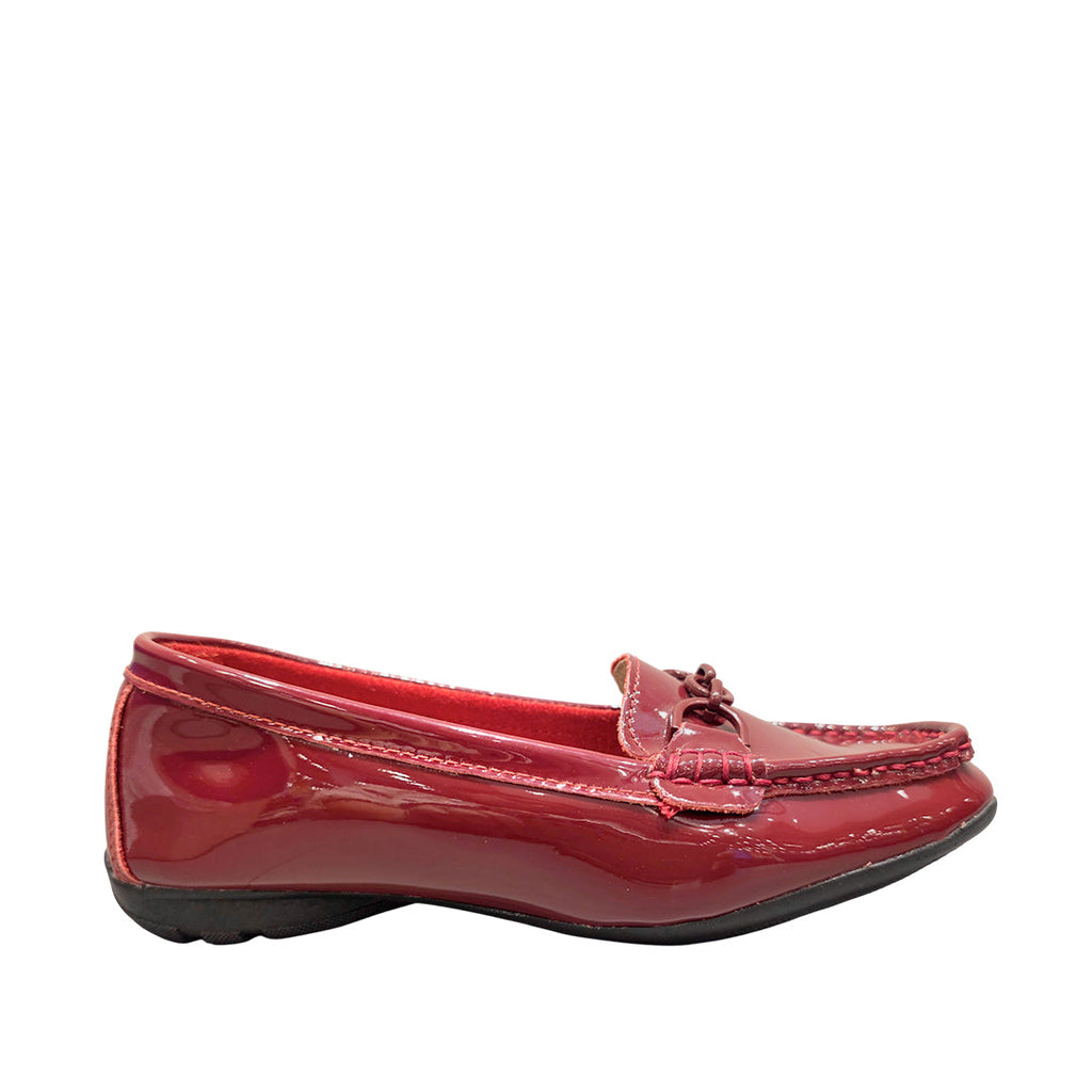 Mocasines Liza para mujer color vino