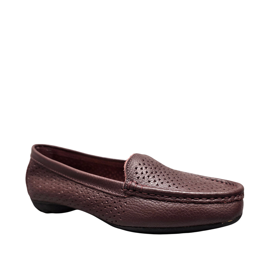 Mocasines Lorivel para mujer color vino