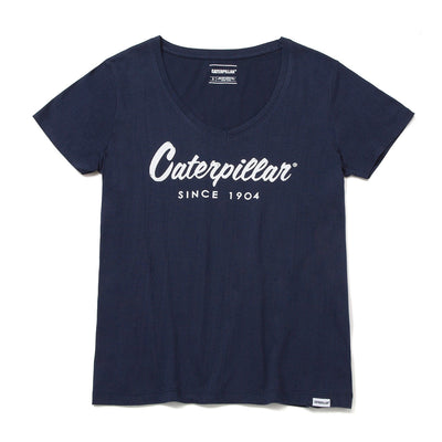 Camiseta Script vneck para Mujer