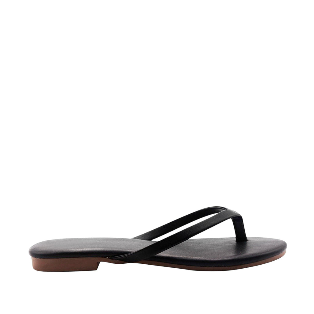 Sandalias flat Karen negro para Mujer