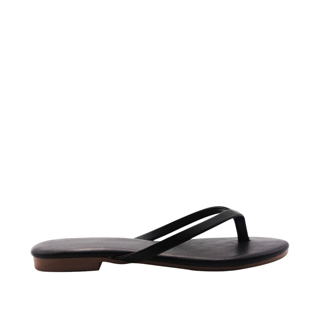 Sandalias flat Karen negro para Mujer