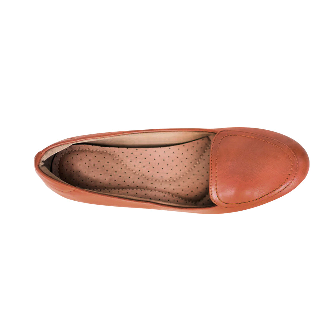 Zapatos cuñaaTamires mirabella cognac para Mujer