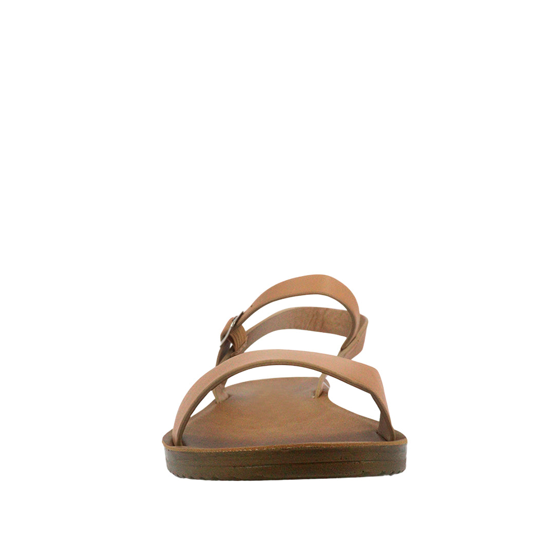 Sandalias Flats Maribel Miramar cognac para Mujer