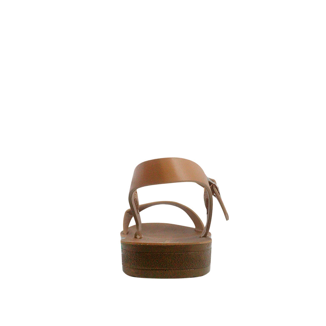 Sandalias Flats Maribel Miramar cognac para Mujer