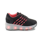 Tenis Gloryrol con luces negro para Niñas