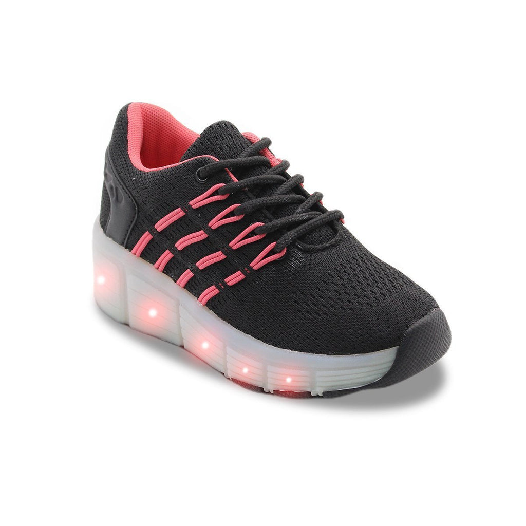 Tenis Gloryrol con luces negro para Niñas