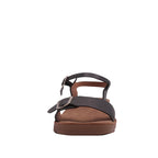 Sandalias flat Sulenmir negro para Mujer