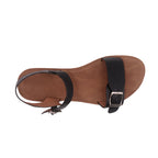 Sandalias flat Sulenmir negro para Mujer