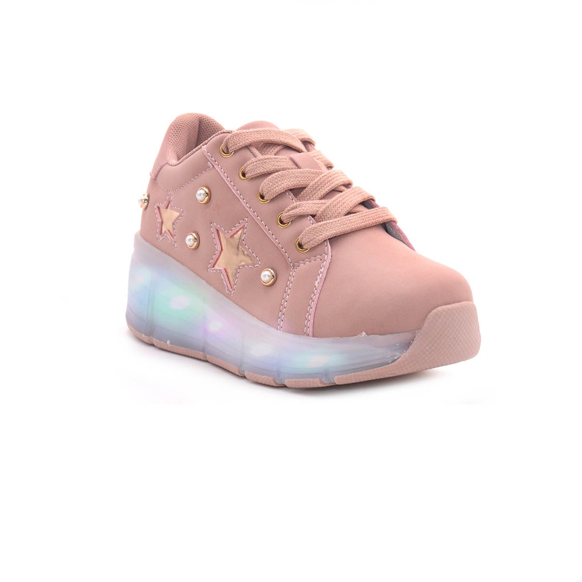 Tenis Sparkleroll con luces rosado para Niñas