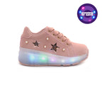 Tenis Sparkleroll con luces rosado para Niñas