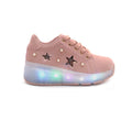 Tenis Sparkleroll con luces rosado para Niñas