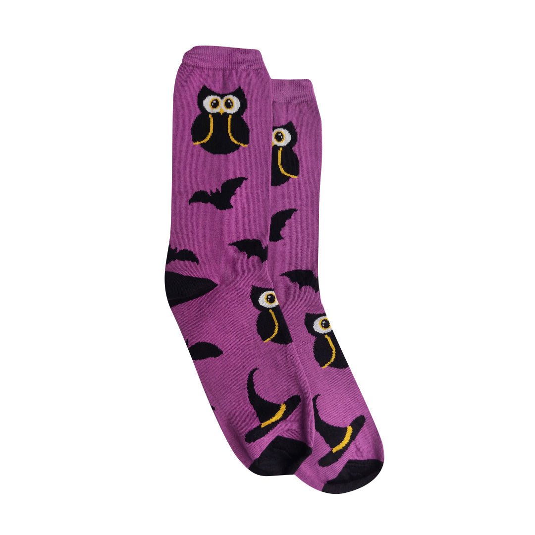 Calcetines Buhos morado para Mujer