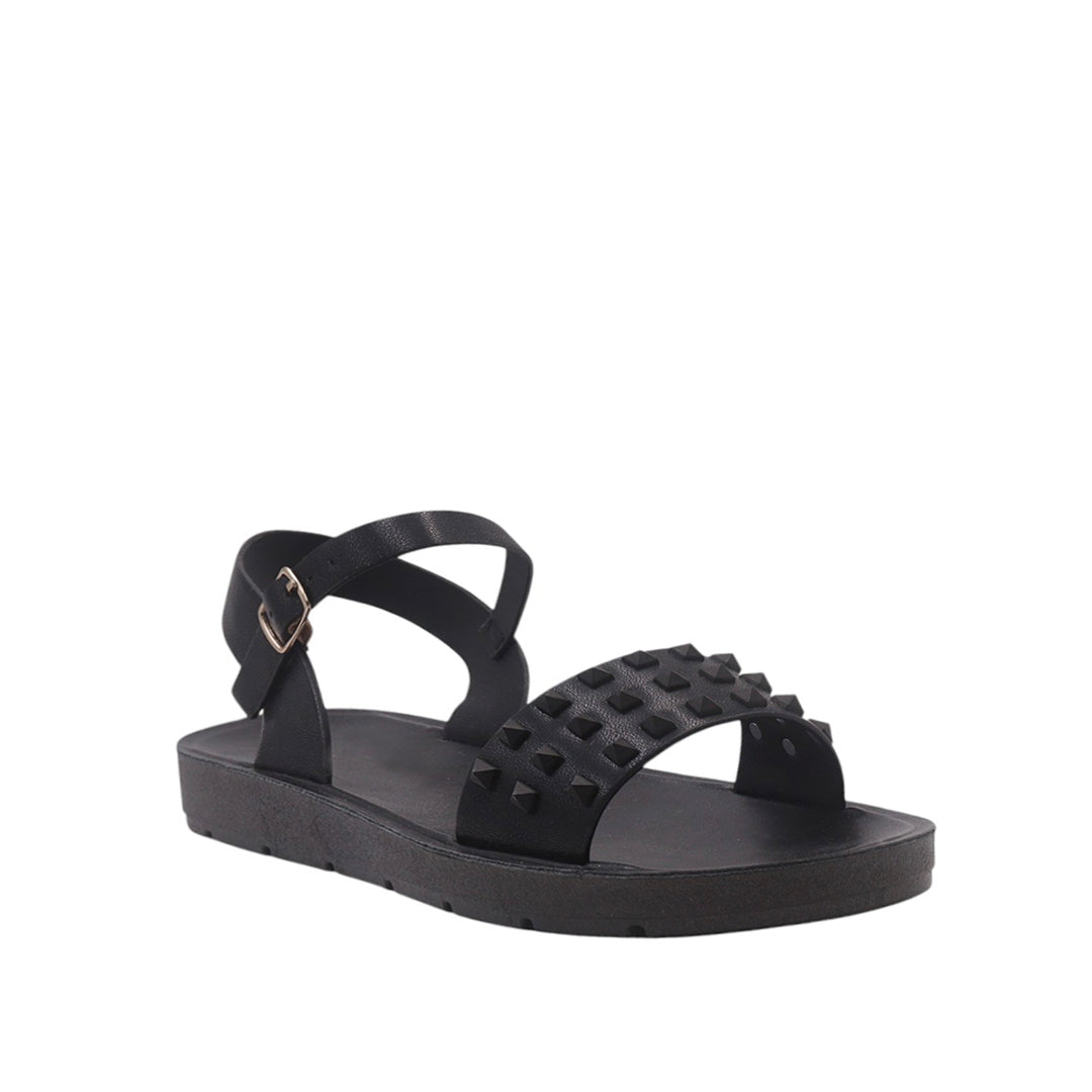 Sandalias Flats Annie Mirabella negro para Mujer