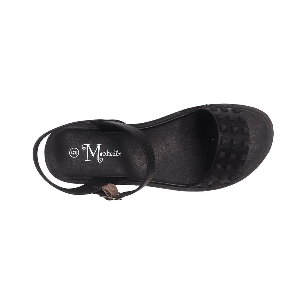 Sandalias Flats Annie Mirabella negro para Mujer