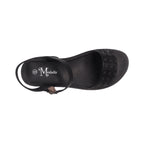 Sandalias Flats Annie Mirabella negro para Mujer