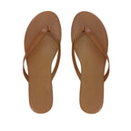 Sandalias flats Karen cognac para Mujer