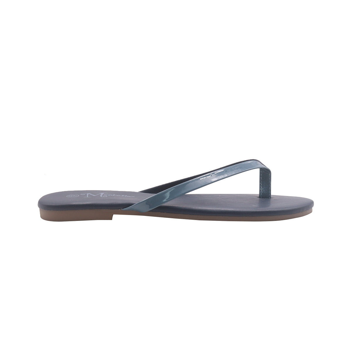 Sandalias Flats Karen Mirabella azul para Mujer