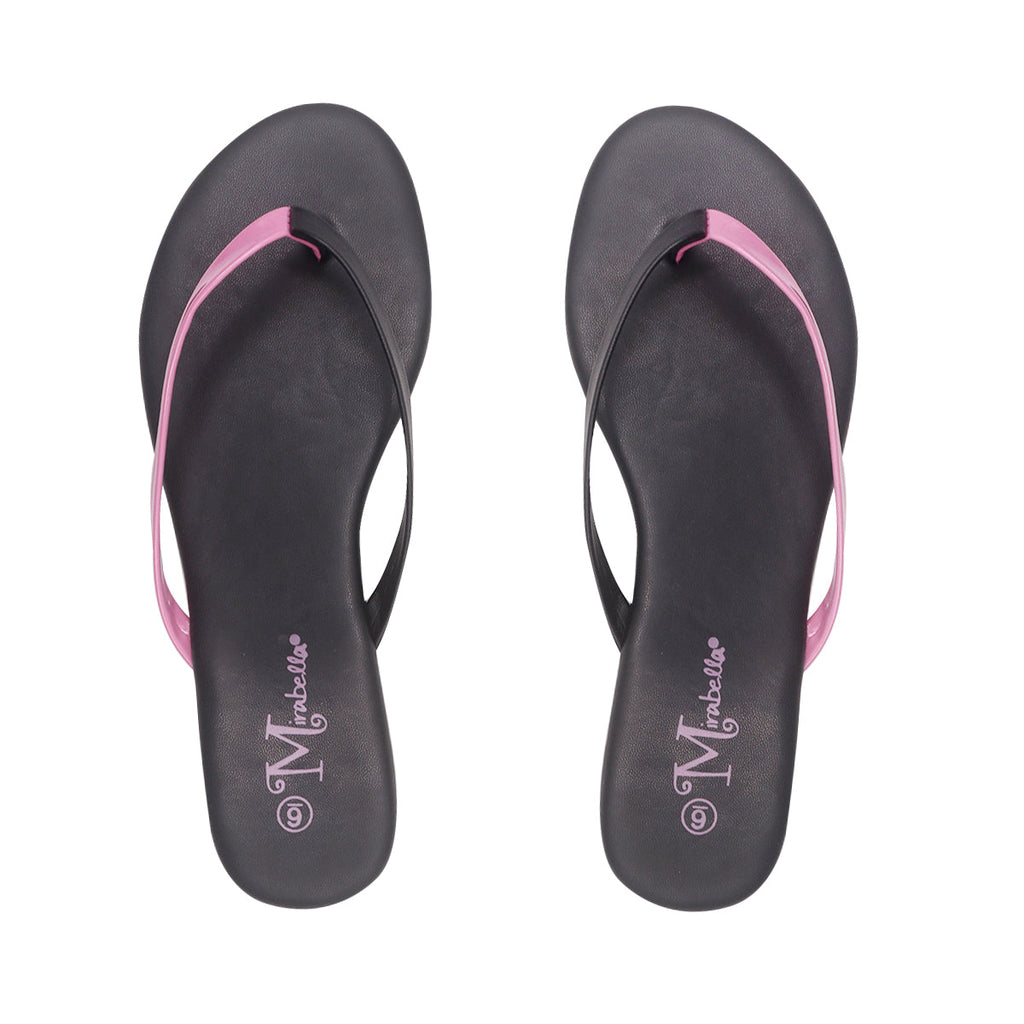Sandalias Flats Karen Mirabella negro para Mujer