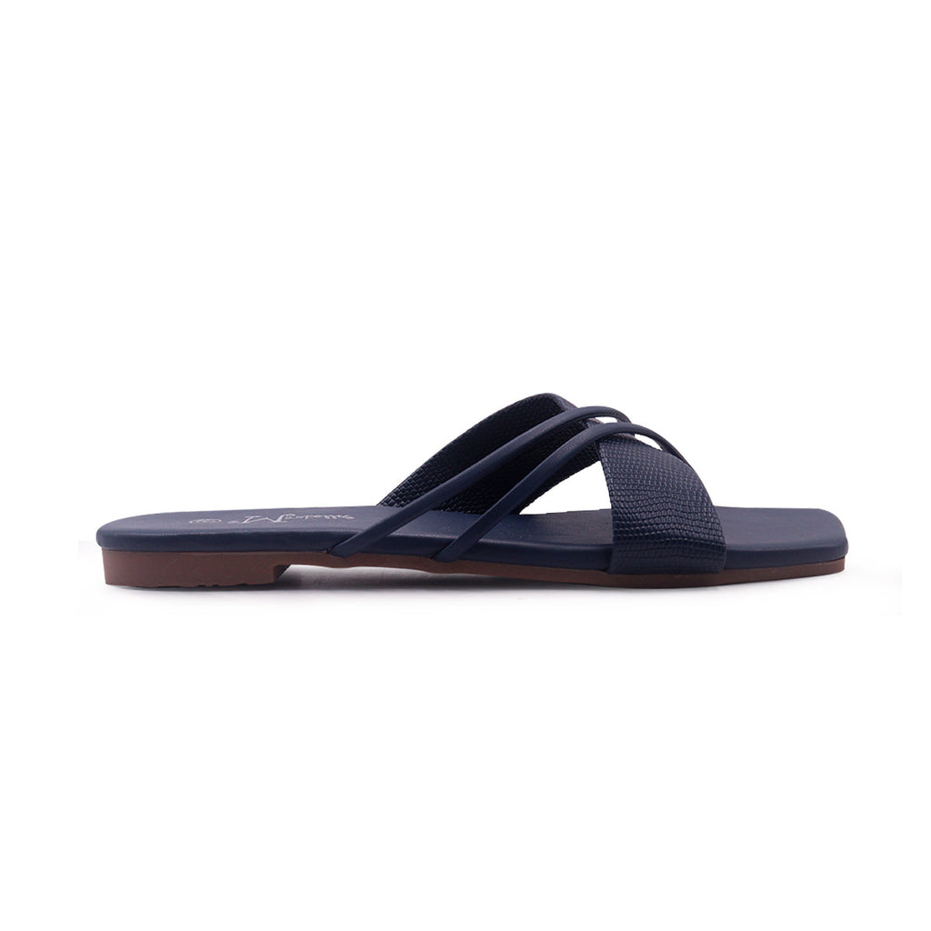Sandalias Flats Karina Mirabella navy para Mujer