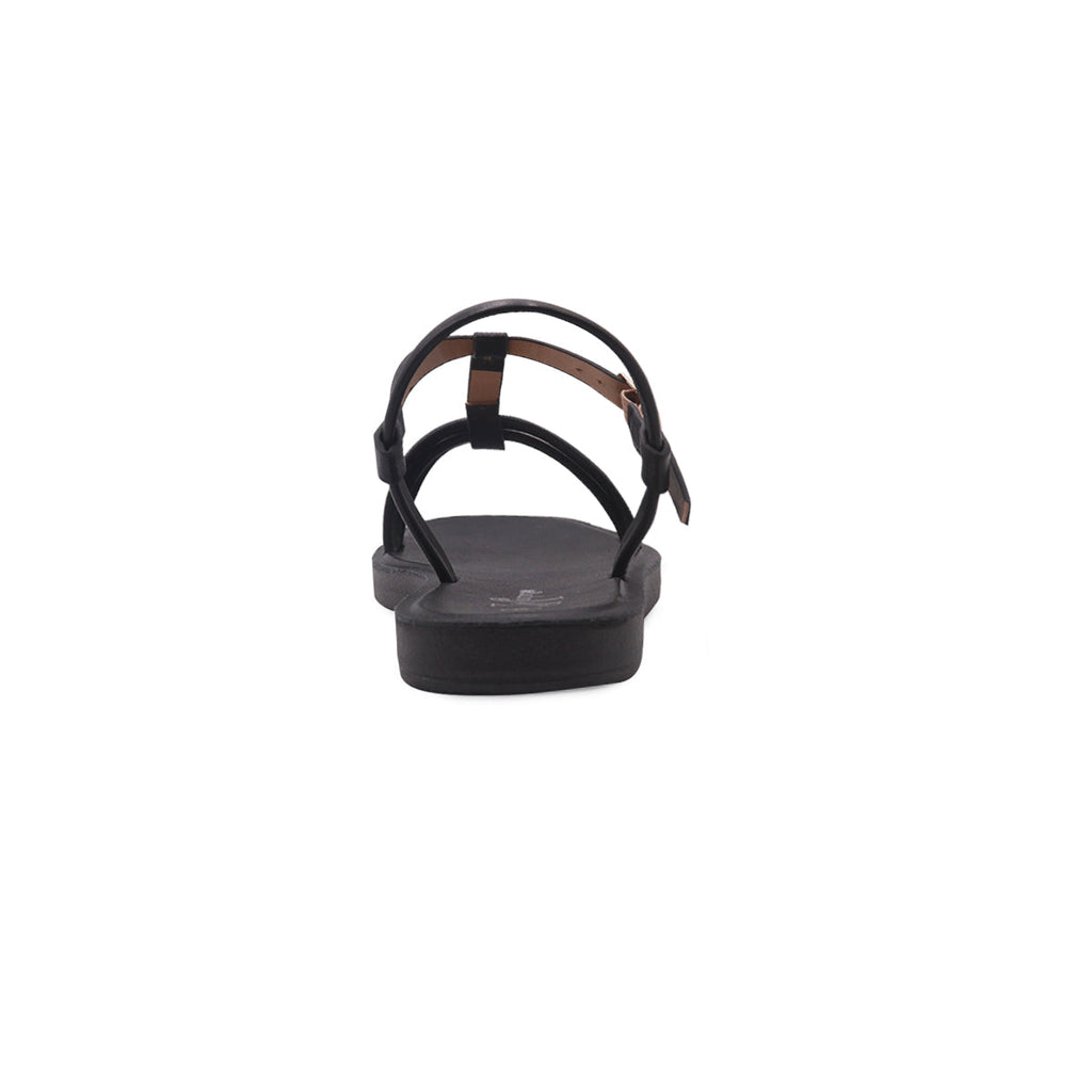 Sandalias Flats Ginger Mirabella negro para Mujer