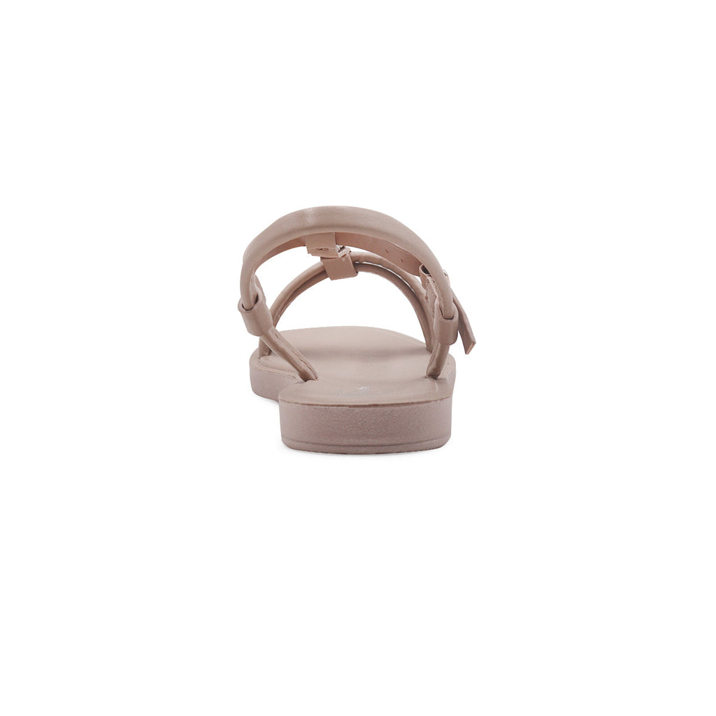 Sandalias Flats Ginger Mirabella beige para Mujer