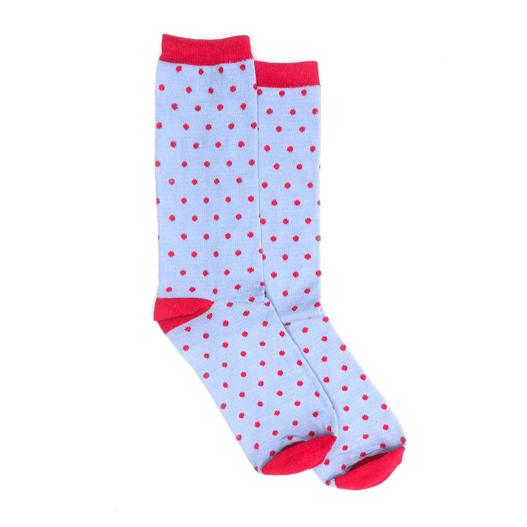 Calcetines Puntos unisex color celeste
