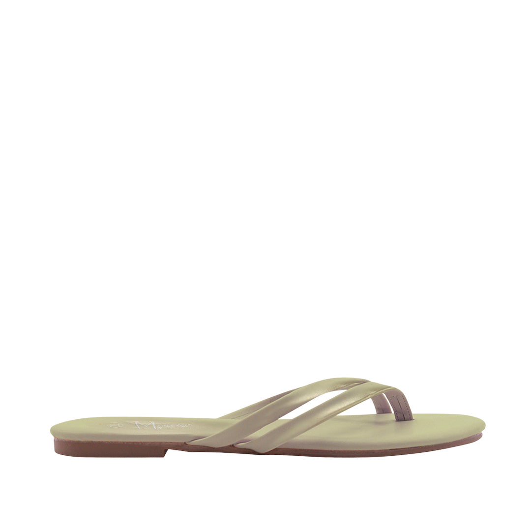 Sandalias flats Karen2 dorado para Mujer