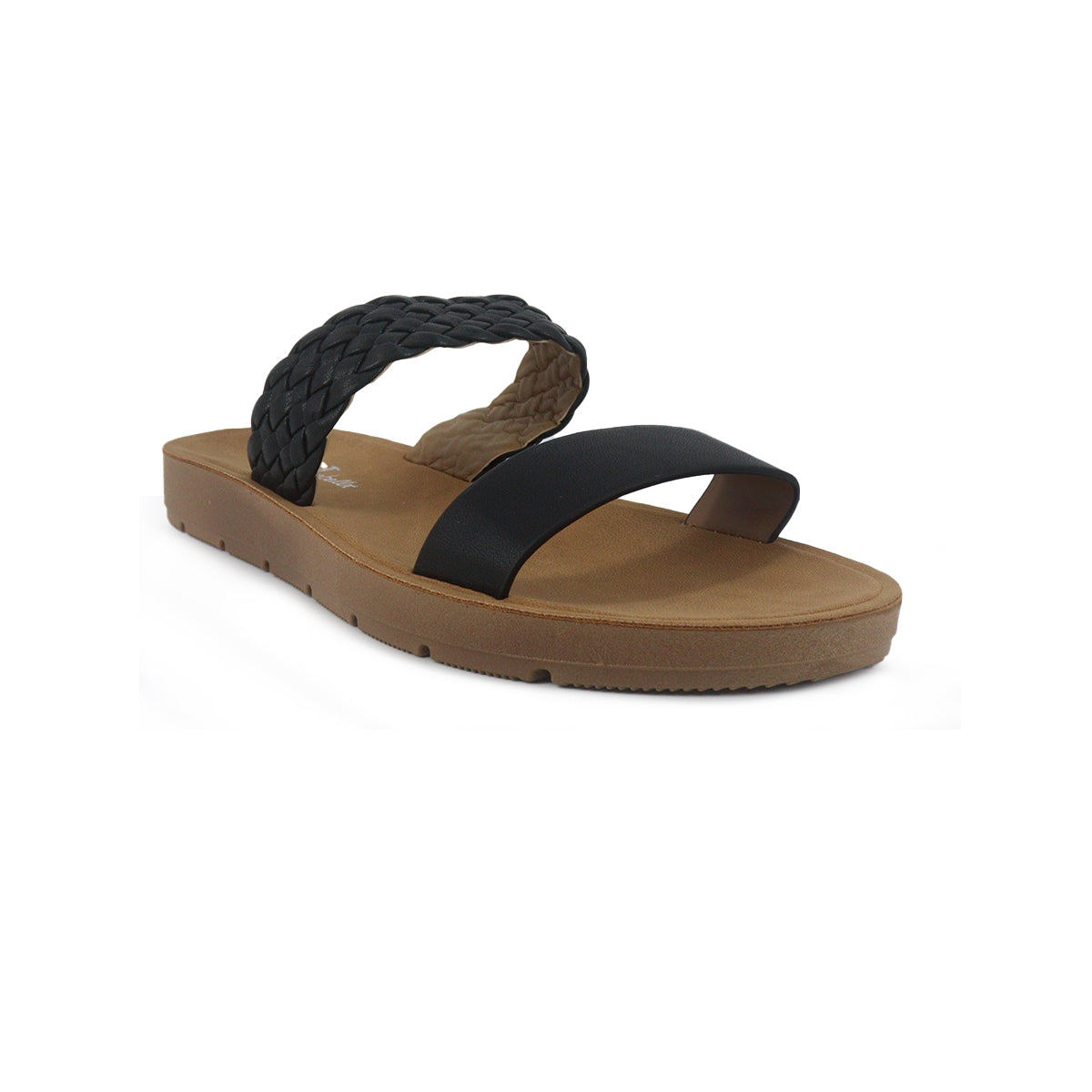 Sandalias flats Lily negro para Mujer