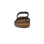 Sandalias flats Lily negro para Mujer