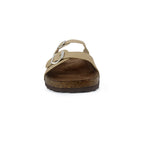 Sandalias flats Mirka beige para mujer