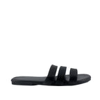 Sandalias flats Mina negro para Mujer