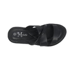 Sandalias flats Zonia negro para Mujer