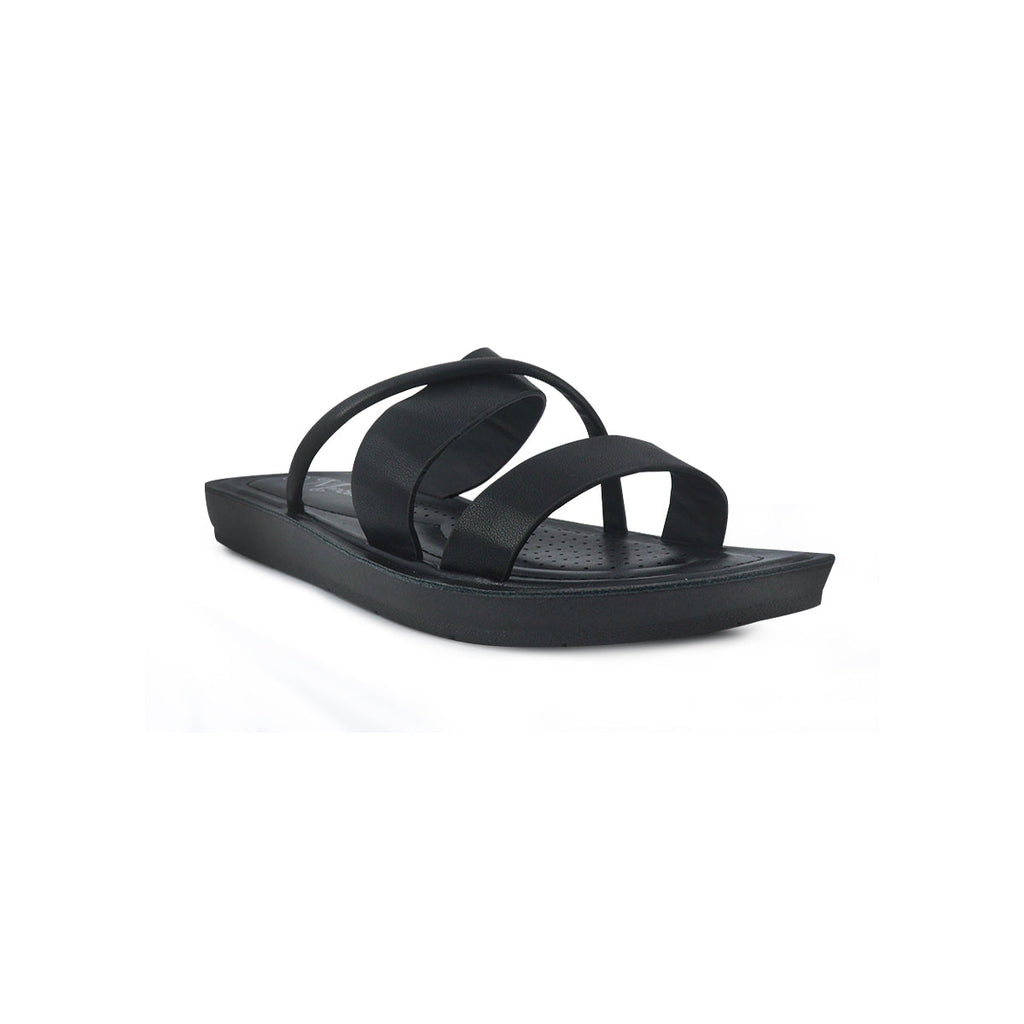 Sandalias flats Zonia negro para Mujer