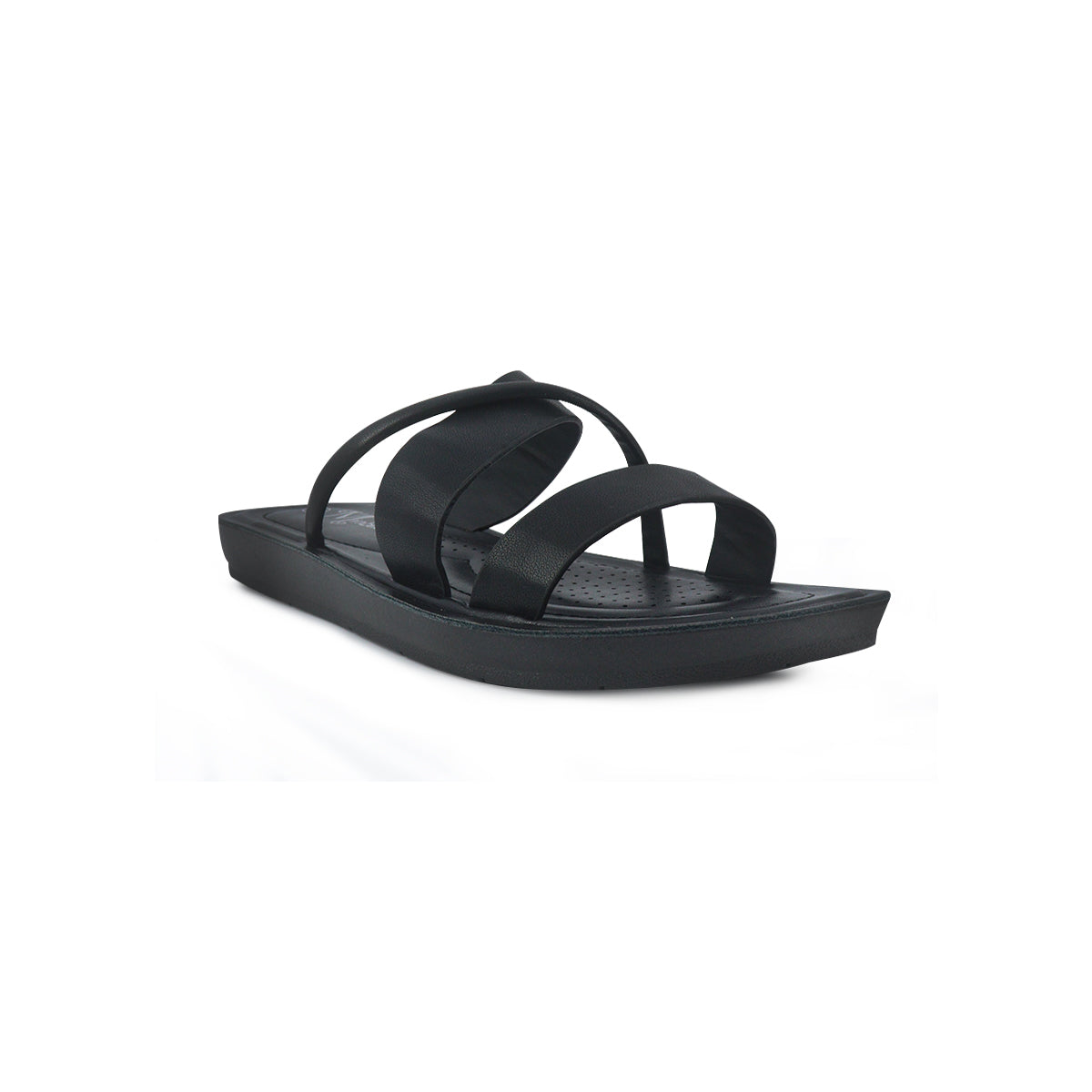 Sandalias flats Zonia negro para Mujer