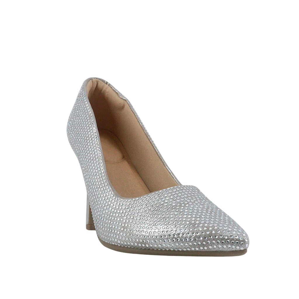 Zapatos de tacon Paris plateado para Mujer