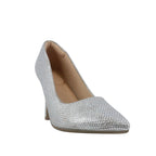 Zapatos de tacon Paris plateado para Mujer