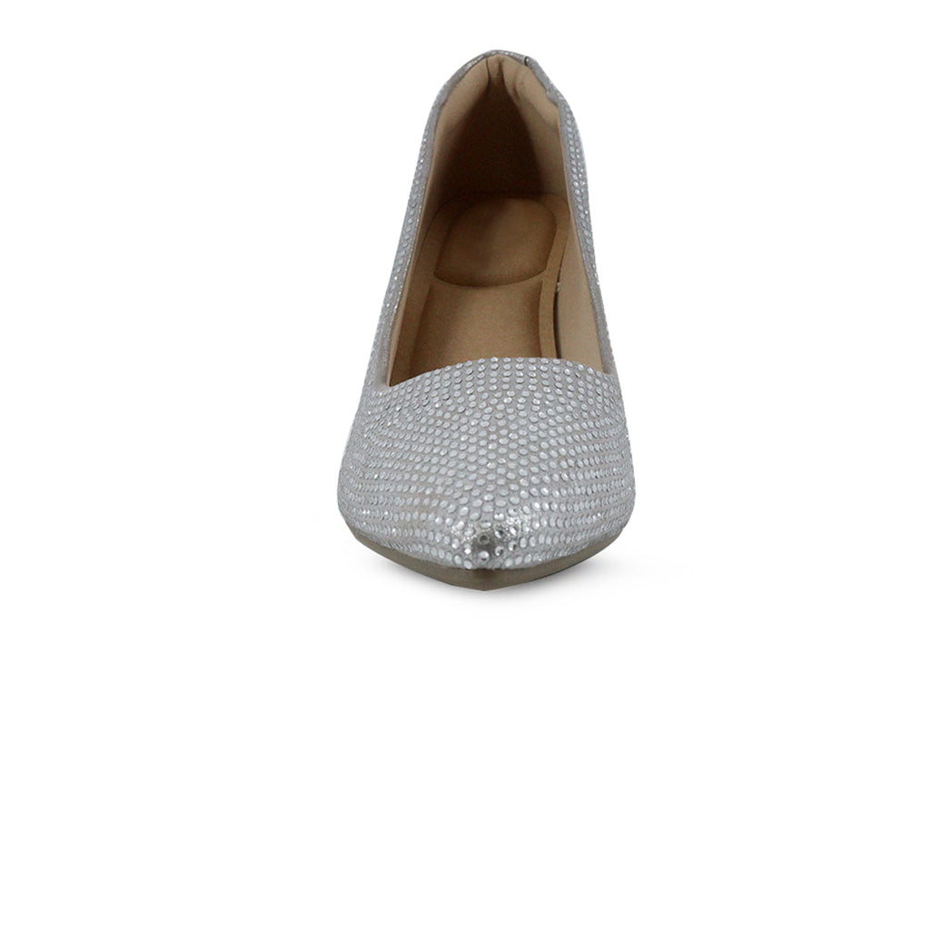 Zapatos de tacon Paris plateado para Mujer