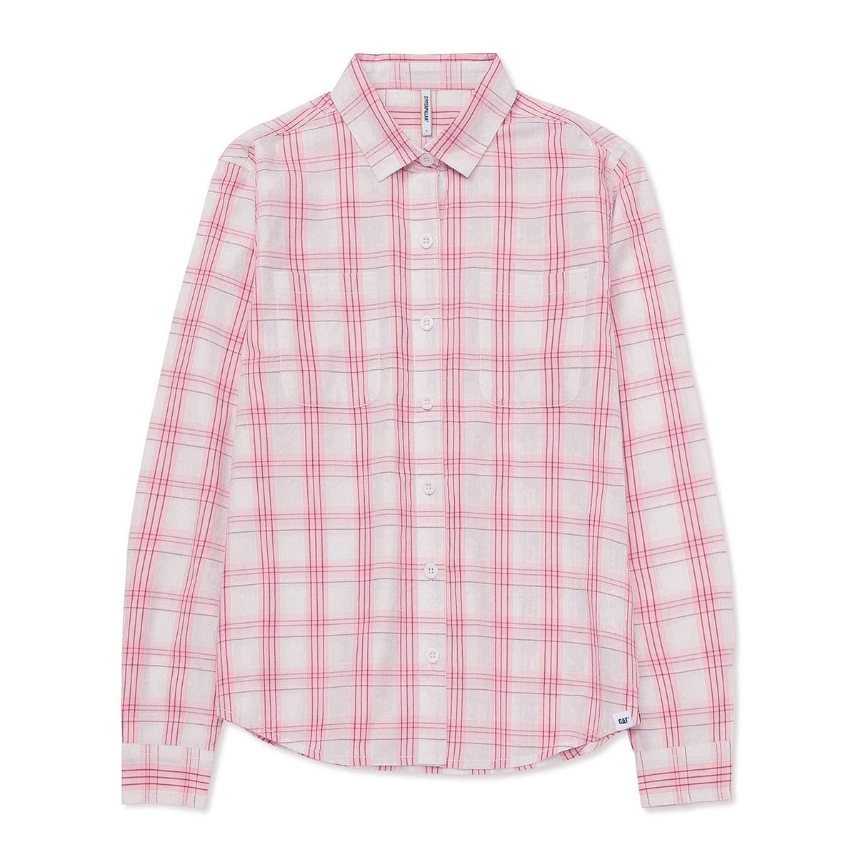 Camisa Plaid Poplin para mujer