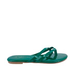 Sandalias flats Karen verde para Mujer