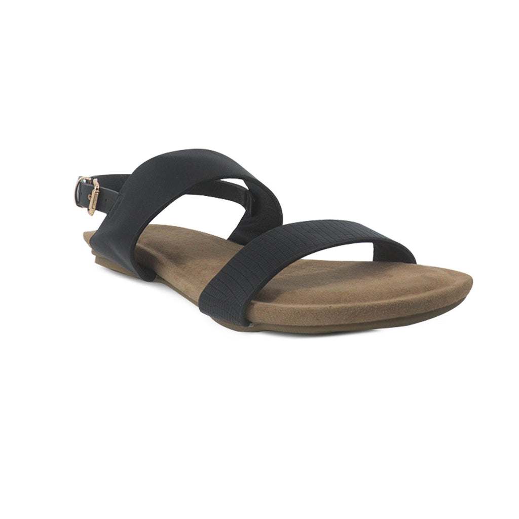 Sandalias flats Sharon negro para Mujer