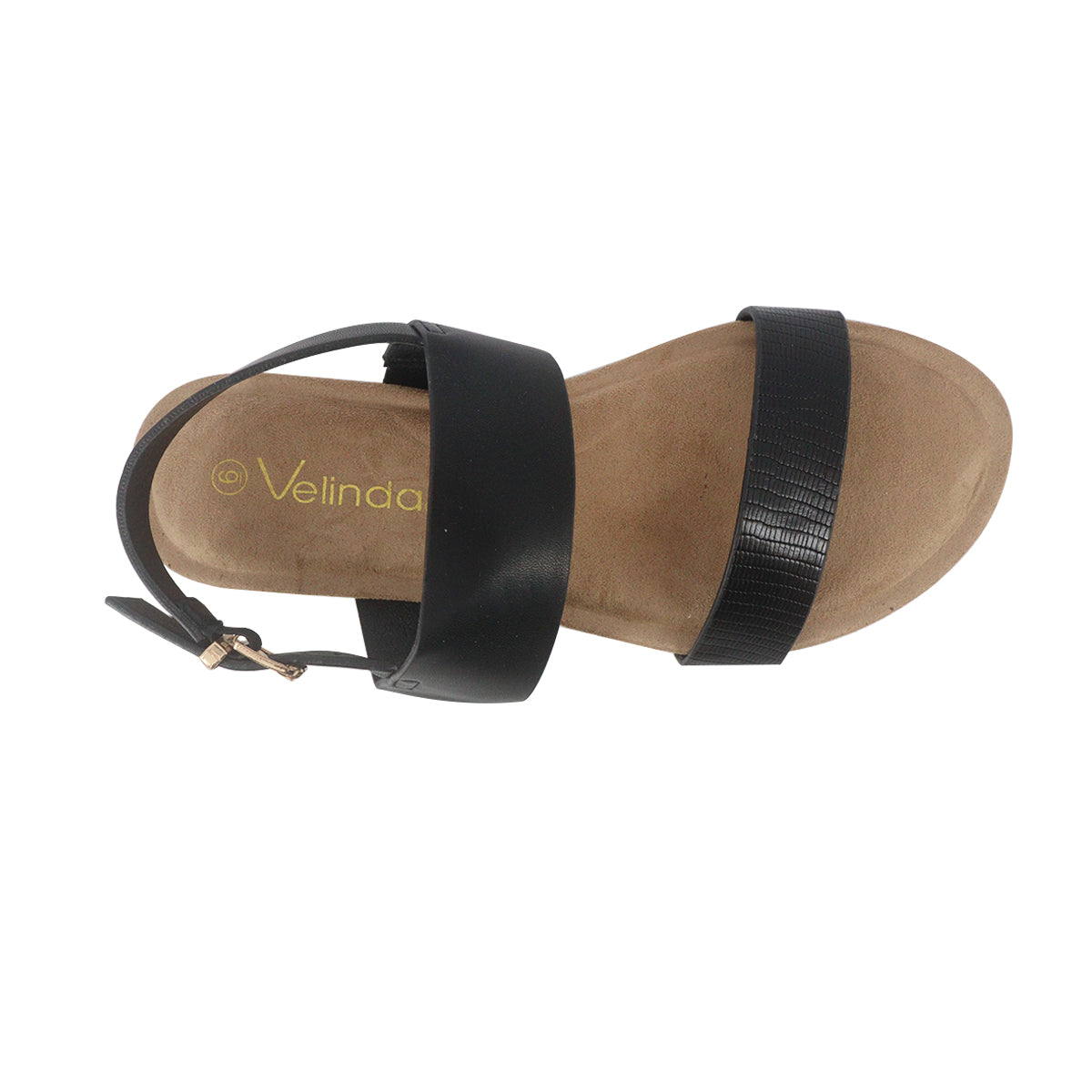 Sandalias flats Sharon negro para Mujer