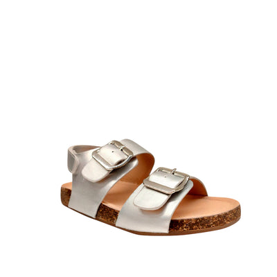 Sandalias Brillantito para niña color plateado