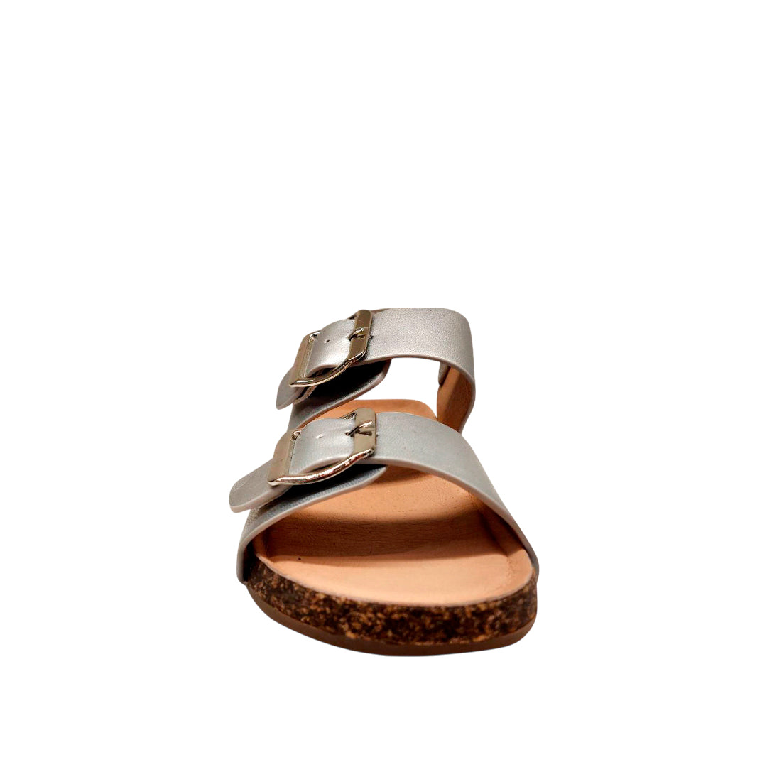 Sandalias Brillantito para niña color plateado