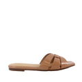 Sandalias slip on Dariana color nude para mujer