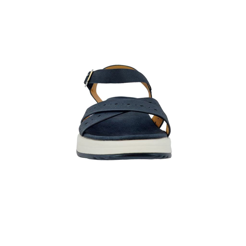 Sandalias flats Luz negro para mujer