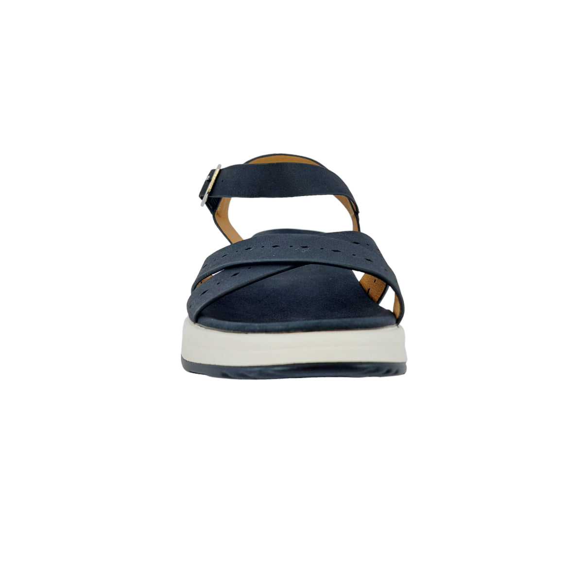 Sandalias flats Luz negro para mujer