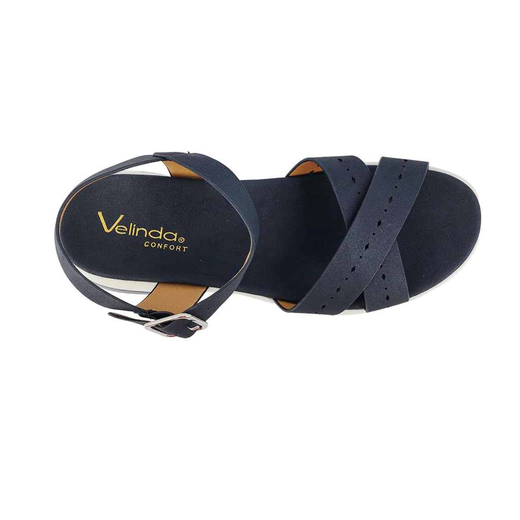 Sandalias flats Luz negro para mujer